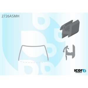 CITROEN C3 2002- Első uveg keret