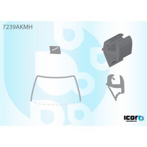 RENAULT MEGANE Sedan+Kombi 96- ELSŐ ÜVEG KERET + 2 Patent